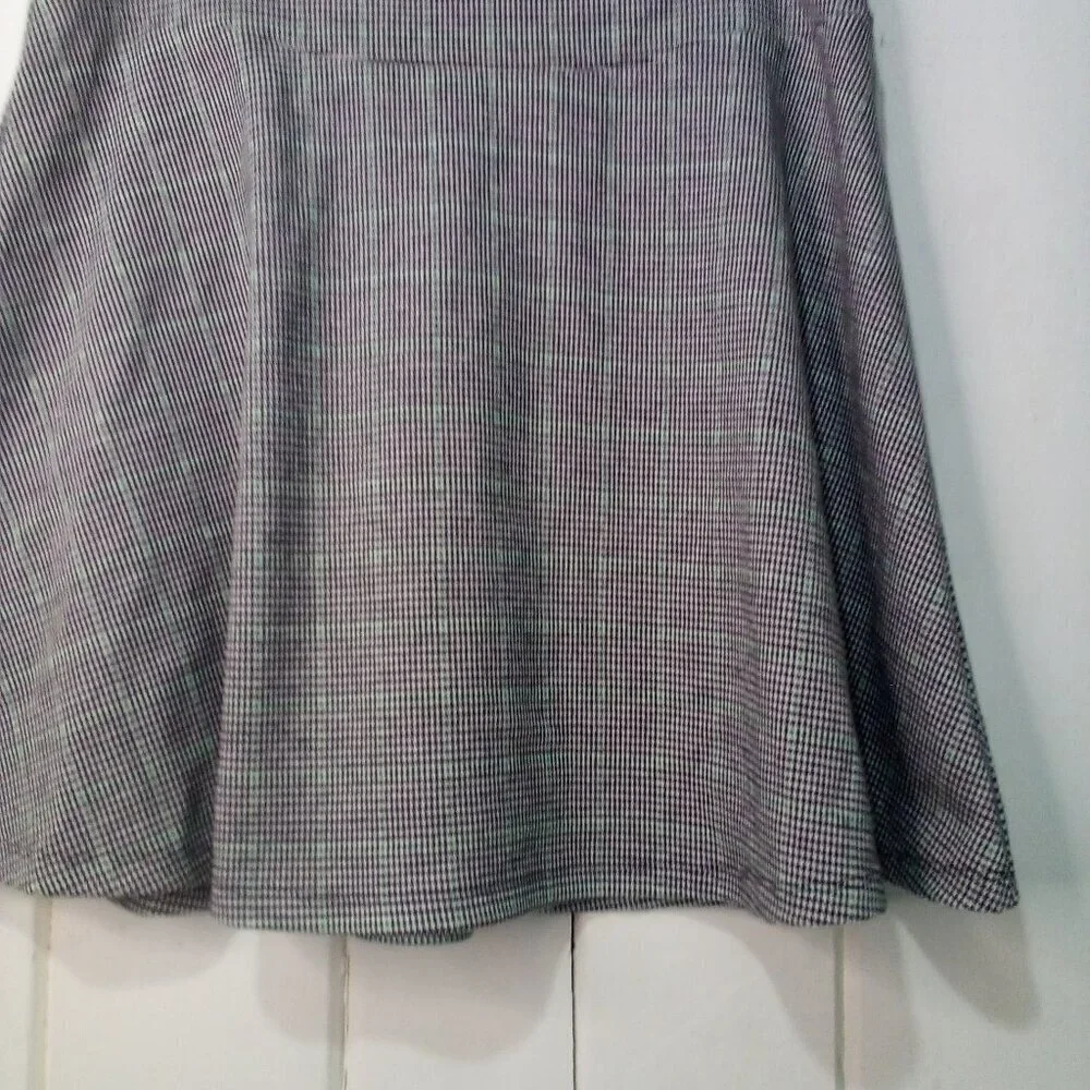 Loft Skirt Women XS A-Line Short Plaid Classic Black Green